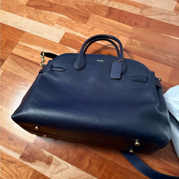 Coach navy empire 40 carryall bag New! - Picture 10 of 14